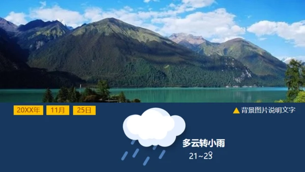 大海岛屿旅游电子相册通用PPT模板