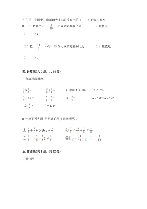 小学数学六年级上册期末试卷【名师推荐】.docx