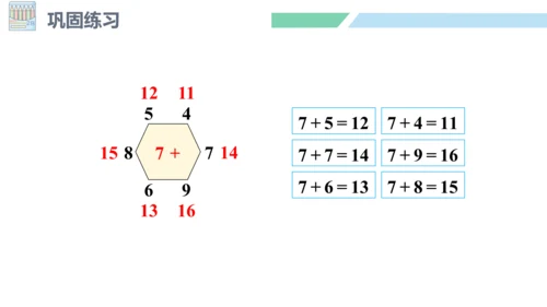 新人教版数学一年级上册8.5 练习二十一课件（25张PPT)