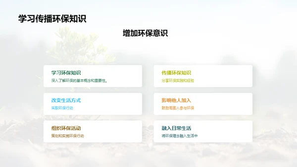 绿色生活从我做起