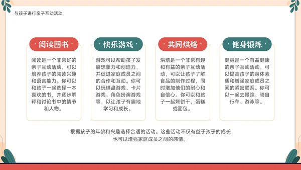 家庭教育与心理健康亲子关系PPT模板