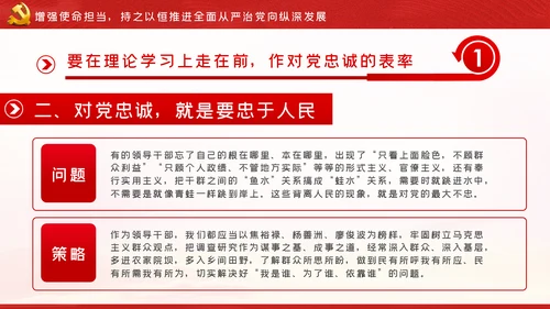 走在前作表率坚决扛起全面从严治党的使命担当ppt