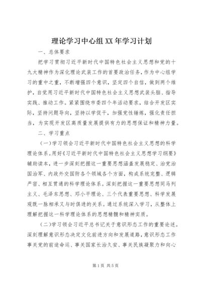 理论学习中心组XX年学习计划 (2).docx