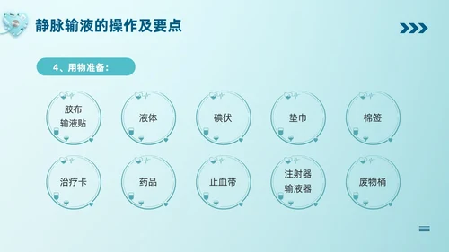 蓝色卡通静脉输液培训PPT模板宣传PPT动态PPT