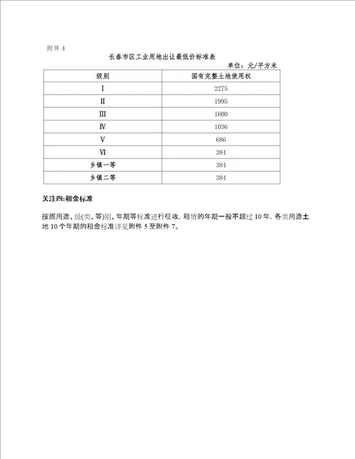 长春市政府公布实施长春市区基准地价等土地价格