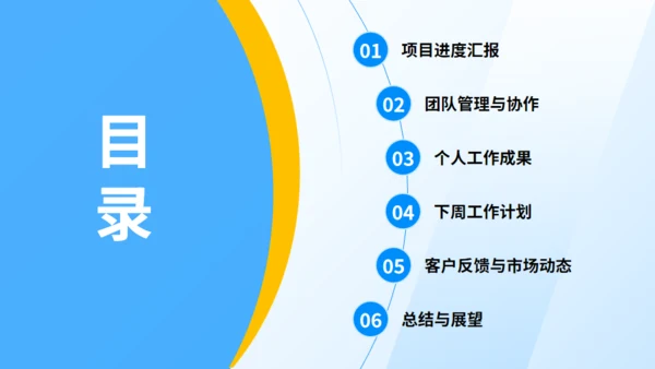 立足当下展望未来蓝色工作汇报通用PPT模板