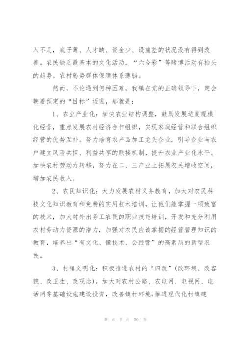 新农村建设调查报告范文.docx