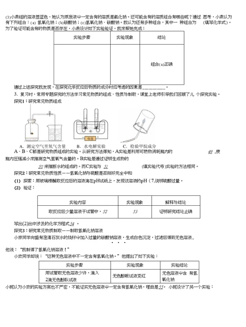 氢氧化钠的探究学案1