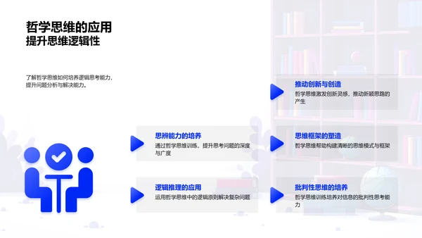 哲学研究探索PPT模板