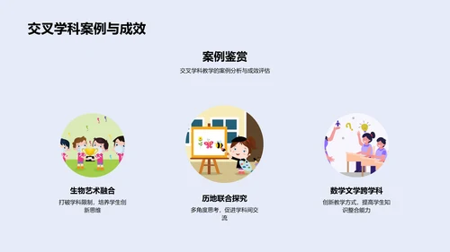 教学报告：理科交叉学习PPT模板