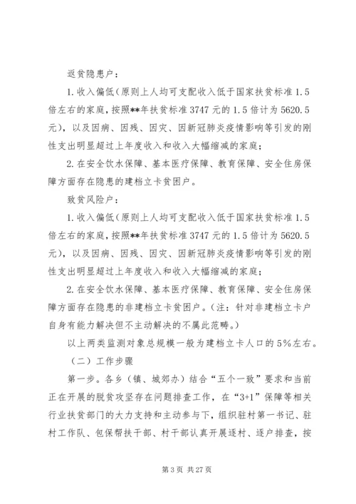 防止返贫致贫监测和帮扶机制实施方案五篇.docx