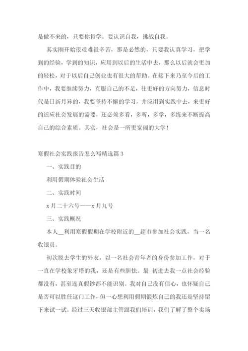 寒假社会实践报告怎么写10篇.docx