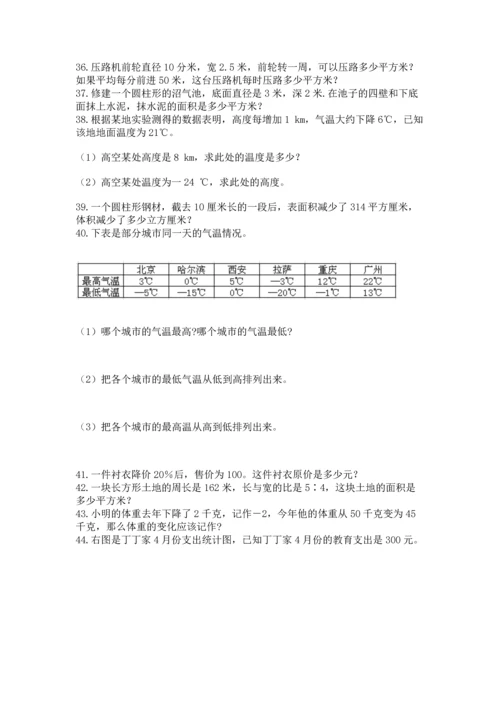 六年级小升初数学解决问题50道含答案（轻巧夺冠）.docx