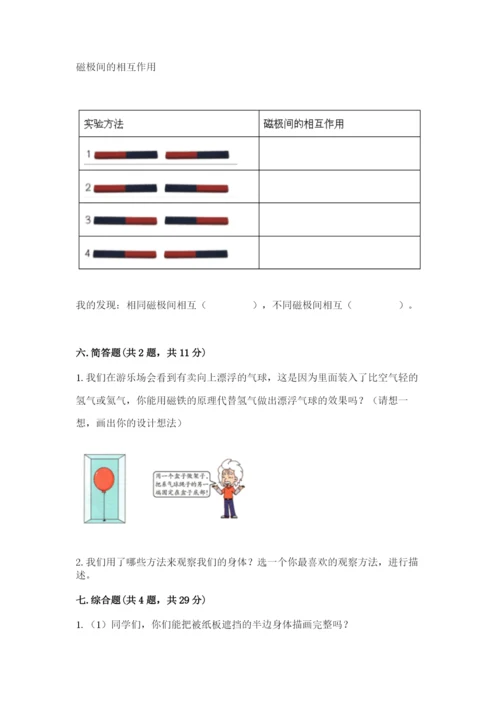 教科版二年级下册科学知识点期末测试卷精品（突破训练）.docx