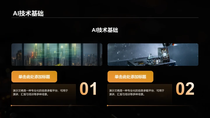 AI驱动的数字化转型路径PPT模板