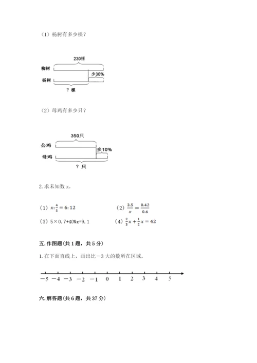 南京市鼓楼区六年级下册数学期末测试卷及答案一套.docx