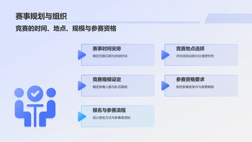 蓝色科技风机器人竞赛方案PPT模板