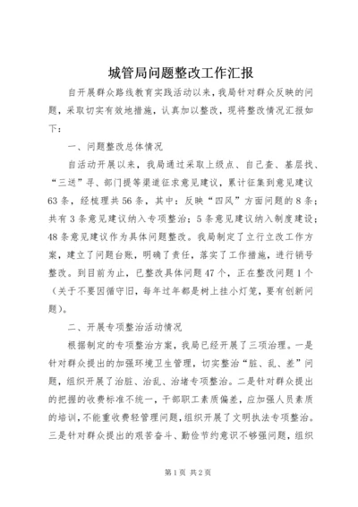 城管局问题整改工作汇报.docx