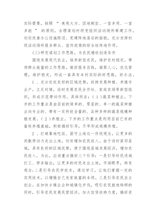 驻村第一书记调研报告.docx
