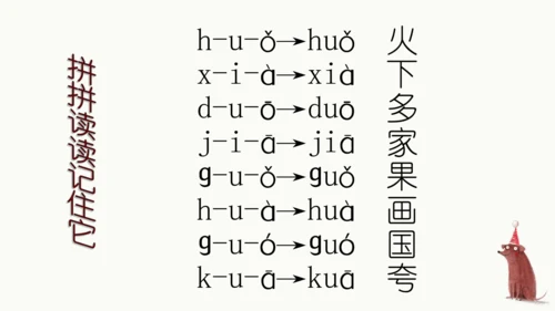 统编版语文一上第二、三单元 复习课件