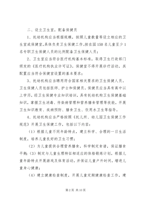 公民个人举办托幼机构管理办法(XX市教育局卫生局物价局公安局 (2).docx