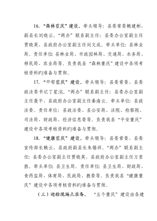 云阳县落实民生十条与五个重庆建设年终督察考核迎检专题方案.docx