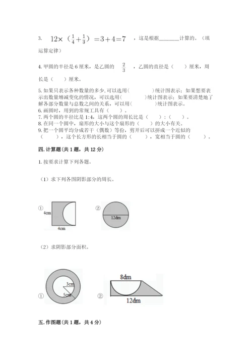 小学数学六年级上册期末考试试卷含答案【考试直接用】.docx
