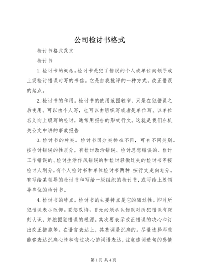 公司检讨书格式 (4).docx