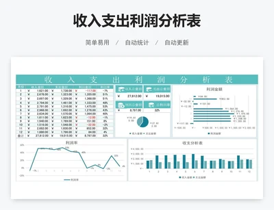 收入支出利润分析表