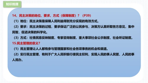 第二单元  民主与法治 复习课件 (共61张PPT)