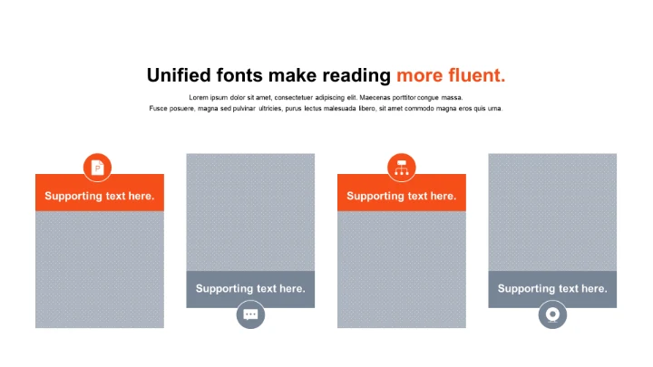 单色扁平PPT关系