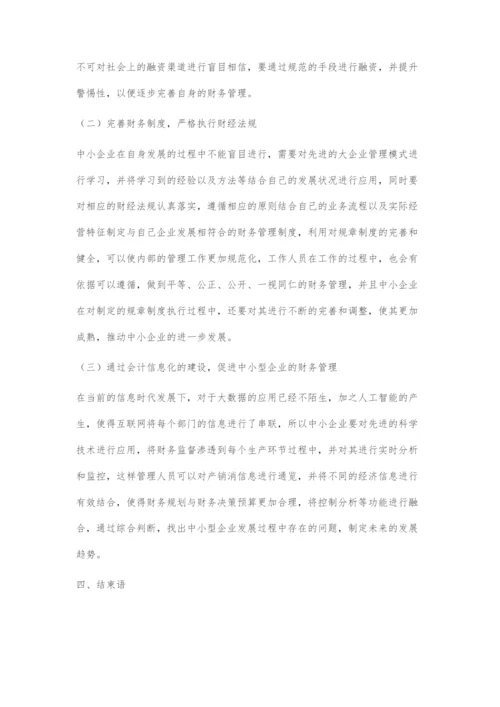 中小民营企业财务管理存在的问题及其对策.docx