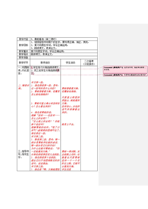 苏教二年级语文上册第四单元二次备课