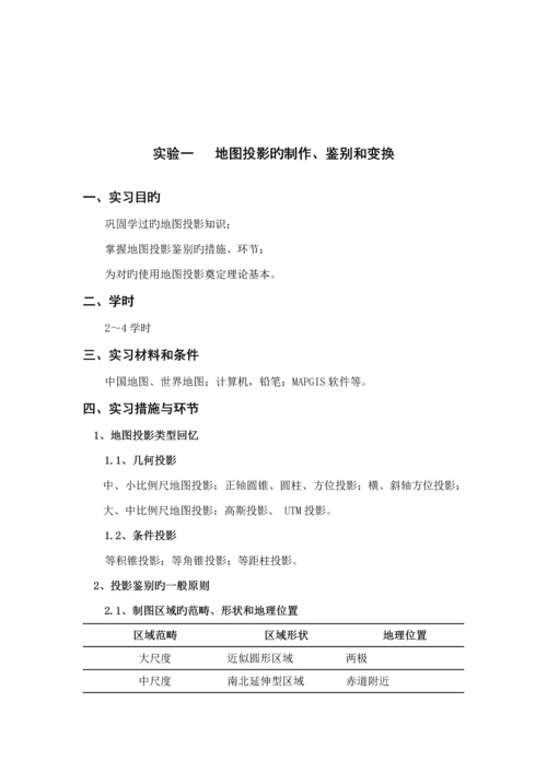 地图制图学上机试验基础指导书.docx