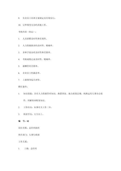 岗位职责说明书.docx