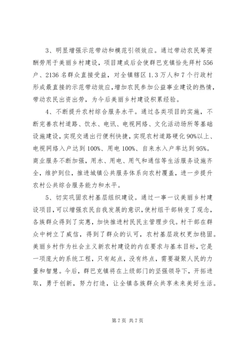 乡镇美丽乡村建设专题调研报告.docx