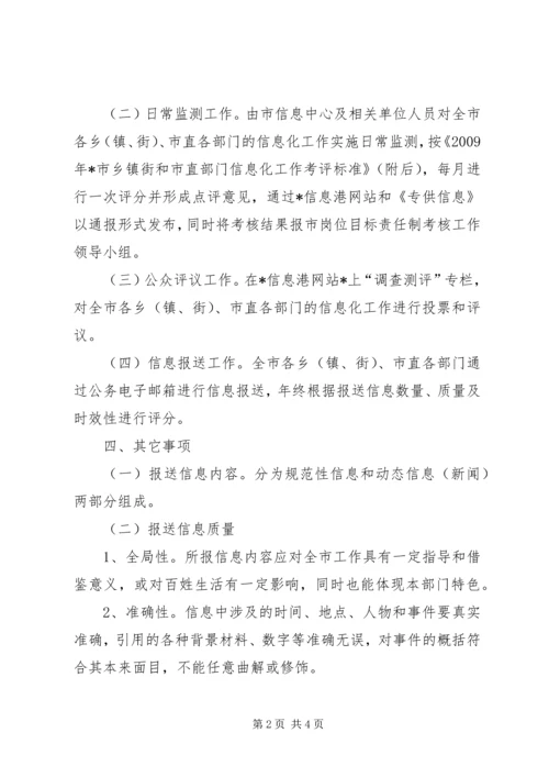 部门信息化工作考评实施方案.docx