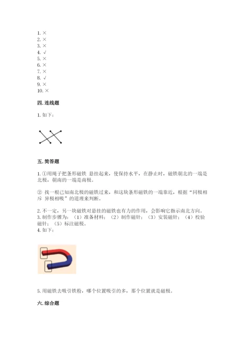 教科版小学科学二年级下册期末测试卷附参考答案【满分必刷】.docx