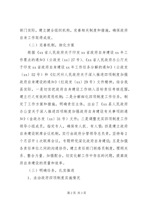 县政府自身建设工作报告.docx