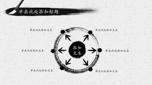 水墨太极文化传承传统武术PPT模板