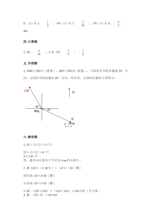 小学六年级上册数学期末测试卷附完整答案【夺冠系列】.docx