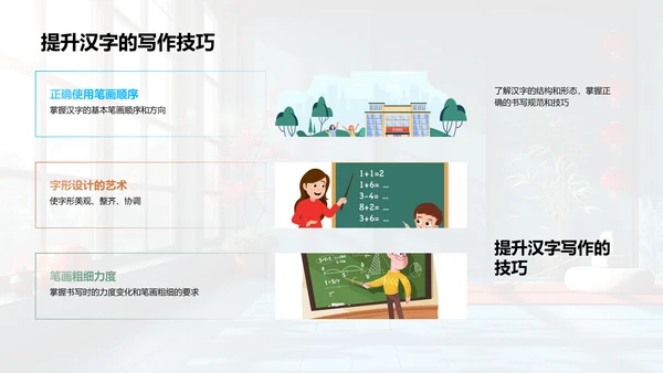 汉字学习报告PPT模板