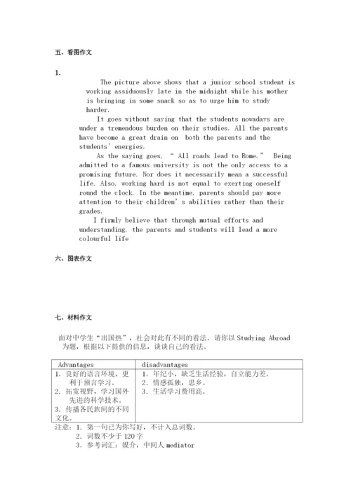 2023年高考英语作文范文作文类型及范文.docx