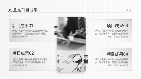 白色简约风通用年终总结汇报PPT模板
