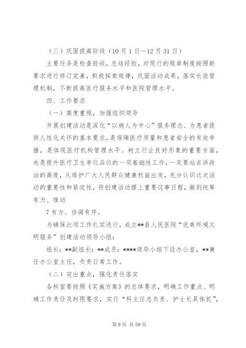 县人民医院创建“优美环境文明服务”活动实施方案.docx