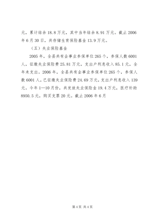 县政府关于社保基金自查情况报告 (3).docx