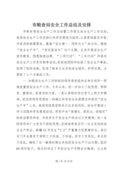 市粮食局安全工作总结及安排 (2).docx