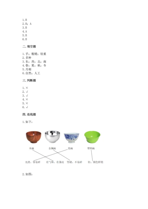 教科版二年级上册科学期末测试卷（考点梳理）.docx