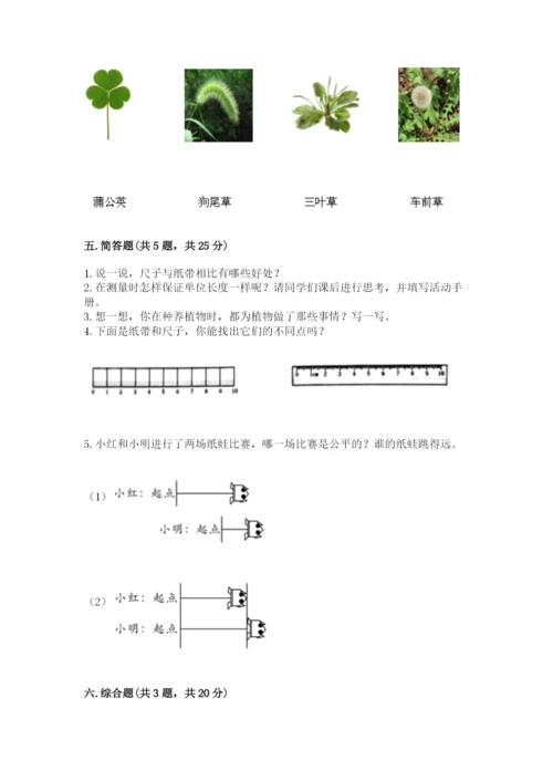 教科版一年级上册科学期末测试卷及参考答案（研优卷）.docx