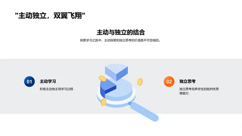 研究学习的挑战与乐趣PPT模板